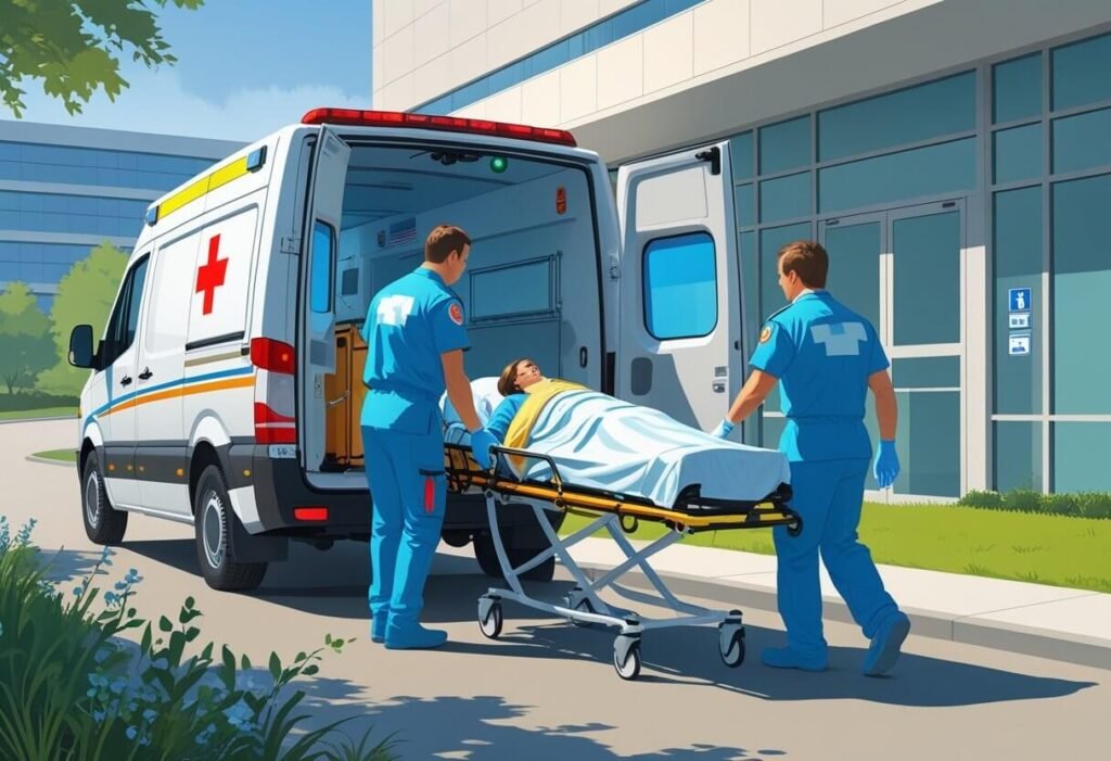 remoção de pacientes em ambulancia